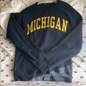 university of michigan crewneck